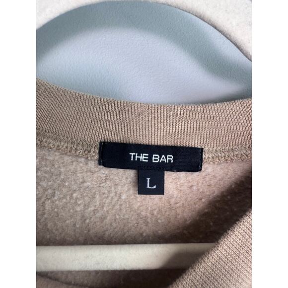 The Bar Varsity Crew Sweatshirt Chocolate Chip Brown Logo Size Large SOLD OUT - Picture 3 of 8